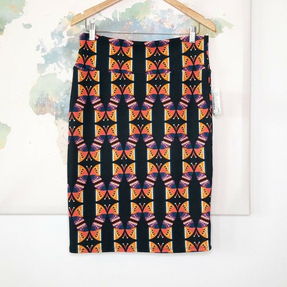 LuLaRoe Dresses & Skirts - Lularoe Size Large Skirt Pencil Cassie Butterfly